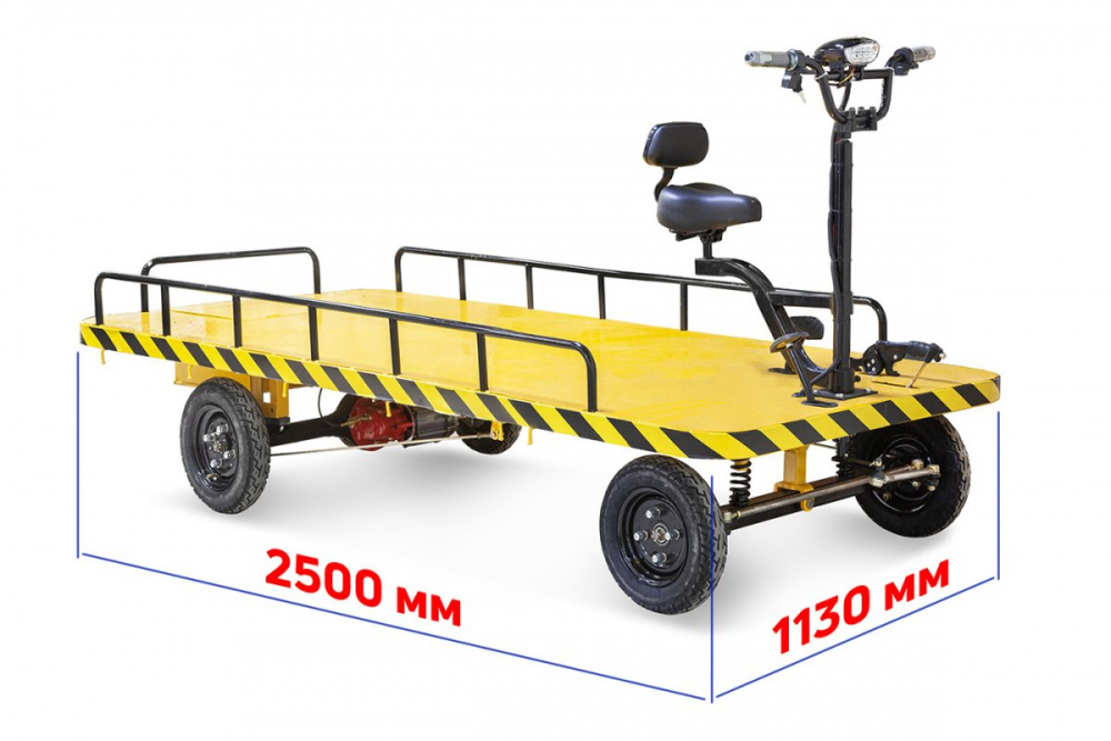 Платформенная тележка электрическая Rutrike СКЛАД 2500